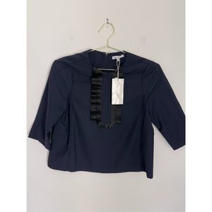 LUCY PARIS Accordion Detail Blouse Size Small NWT